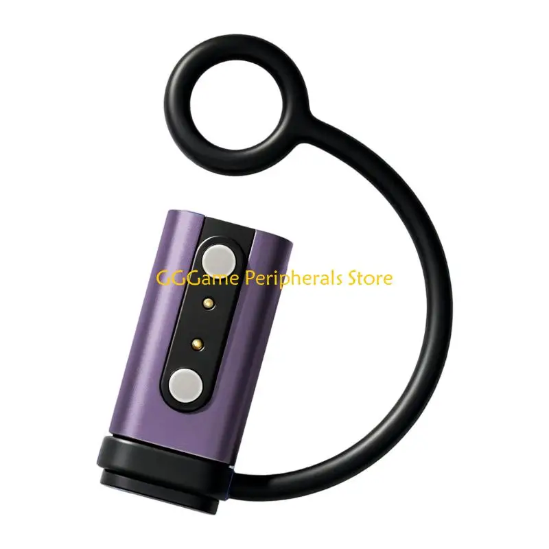U55B Small Watch Charging Head for 2-Pin Devices, USB Input and Hanging Lanyard for Backup Power Carry Use