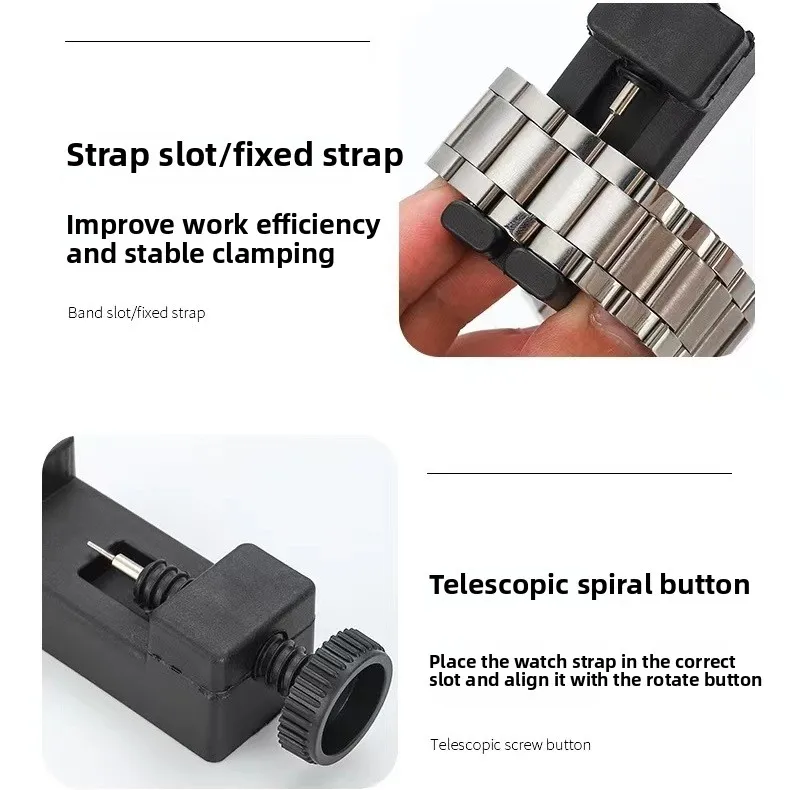 1pc 시계 수리 도구 시계 밴드 링크 핀 리무버 시계 스트랩 체인 분해 조절기 밴드 링크 오프너 지원 도매