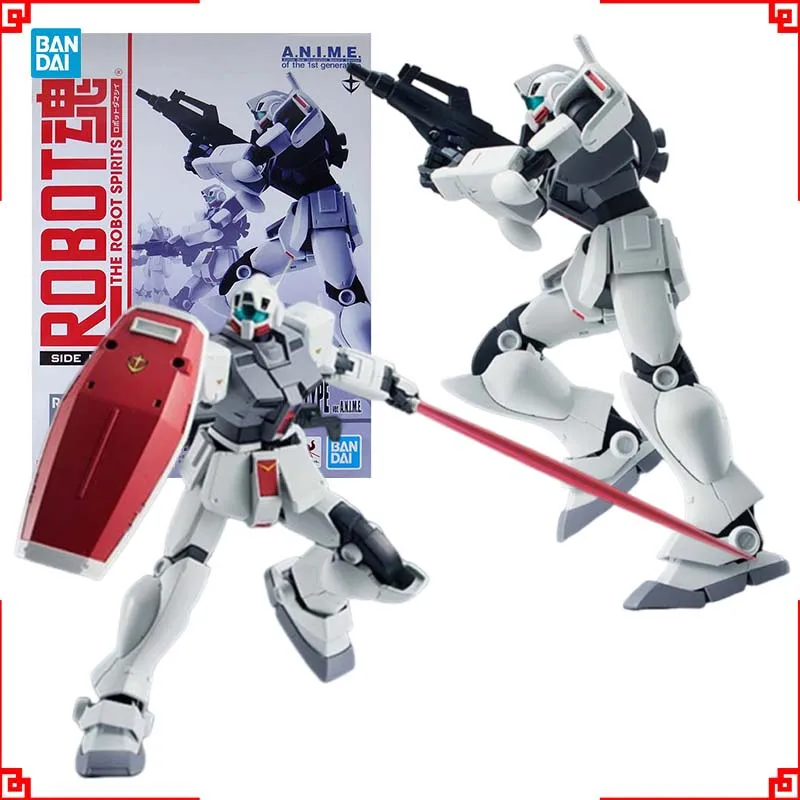 

Bandai Gundam Model Kit Roboto Spirits GM Cold Districts Anime Figure Gunpla Building Kit Action Figures Toys For Boys Gift