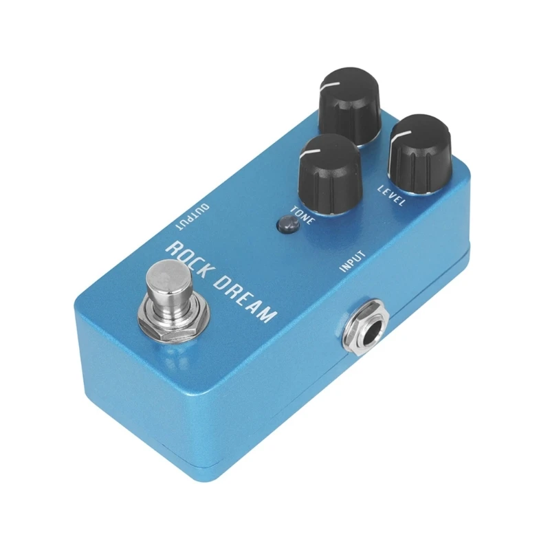 Vintage Overdrive Pedal Metal Guitar Effector Aluminum Alloy Texture Suitable for Guitarists and Music Producers Present