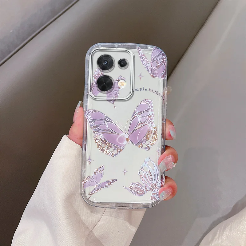 For POCO X6 Pro Case All-inclusive Butterfly Transparent Phone Case for Xiaomi Mi POCO X6 POCOX6Pro Soft Shell Case Anti-drop