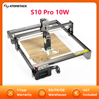 ATOMSTACK S10 Pro 10W Laser Engraver Cutter 50W Engraving Machine Power with Air Assist Kits Fixed-Focus Engraving Area 410x400m