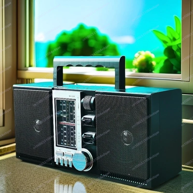 

Стерео радио FM средней волны коротковолновая карта Bluetooth динамик портативный пожилой ретро двойной динамик радио
