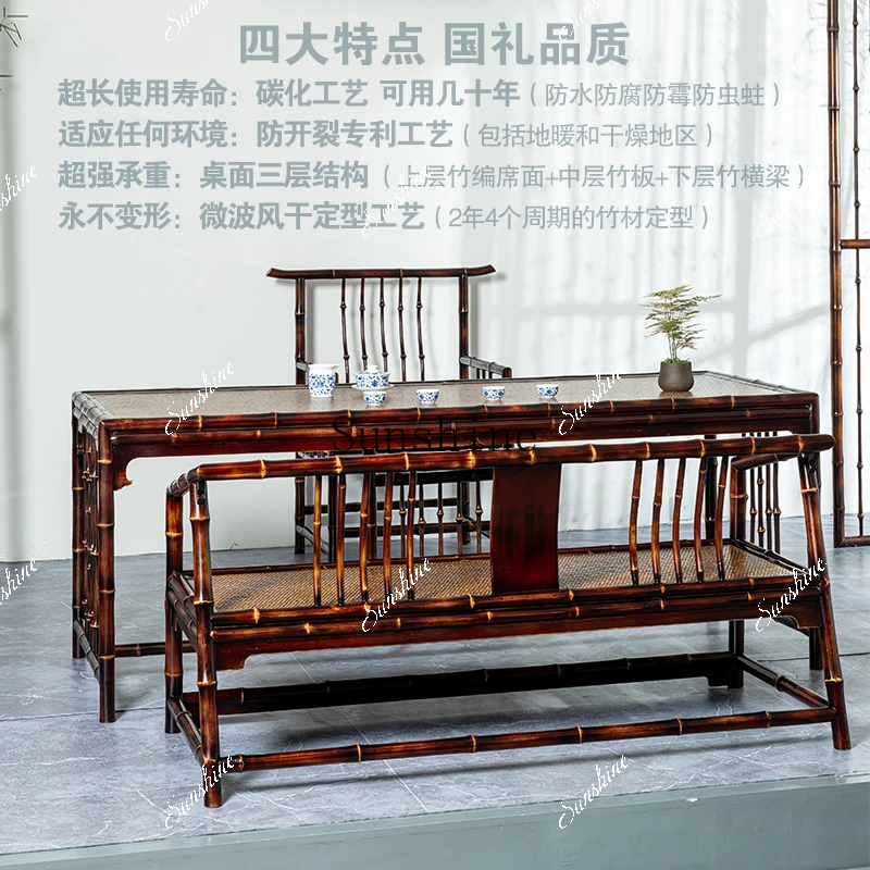 

New Chinese style tea table and chair combination space living room simple and modern FT