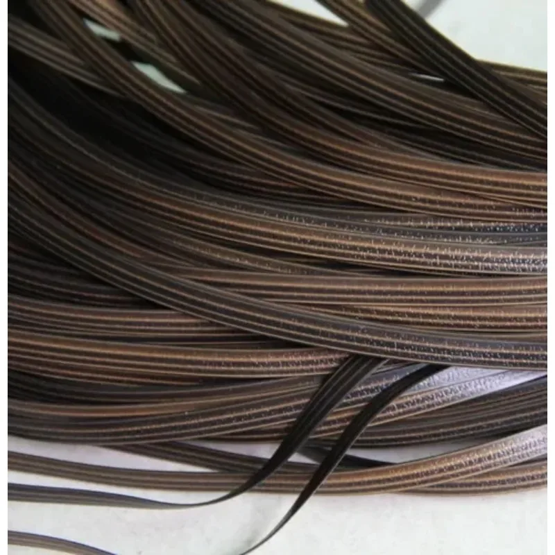 65M/lot Coffee gradient flat synthetic rattan weaving material plastic rattan for knit and repair chair table synthetic rattan
