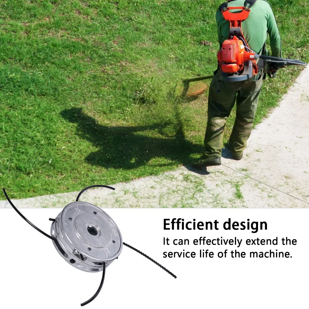 Aluminum Head String Trimmer Head Plastic Wire 4 Wire Design Weed Trimmer Head 40CC Compatible Straight Shaft Fit