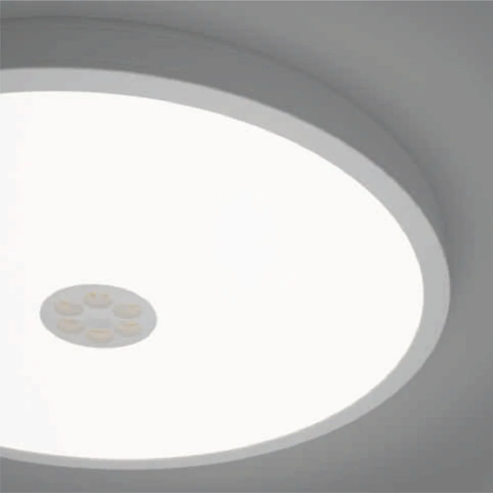 Modern Smart Bedroom Ceiling LED Lamp with App & Remote Control Low Glare Lighting System and White Shade