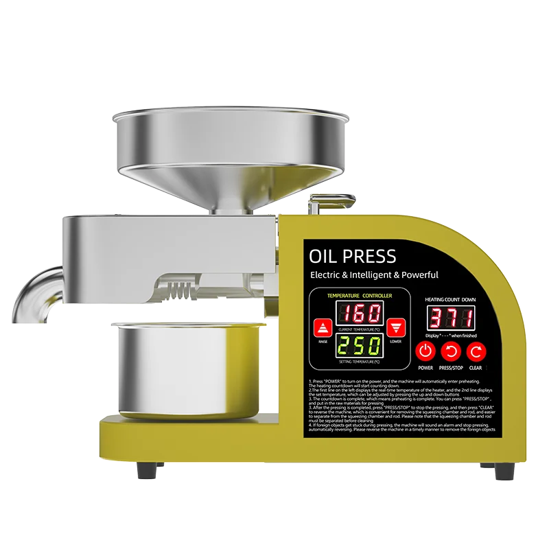 

Ready to Ship Small Sunflower Peanut Oil Press Machine Seed Oil Press Machine Coconut Oil Pressers