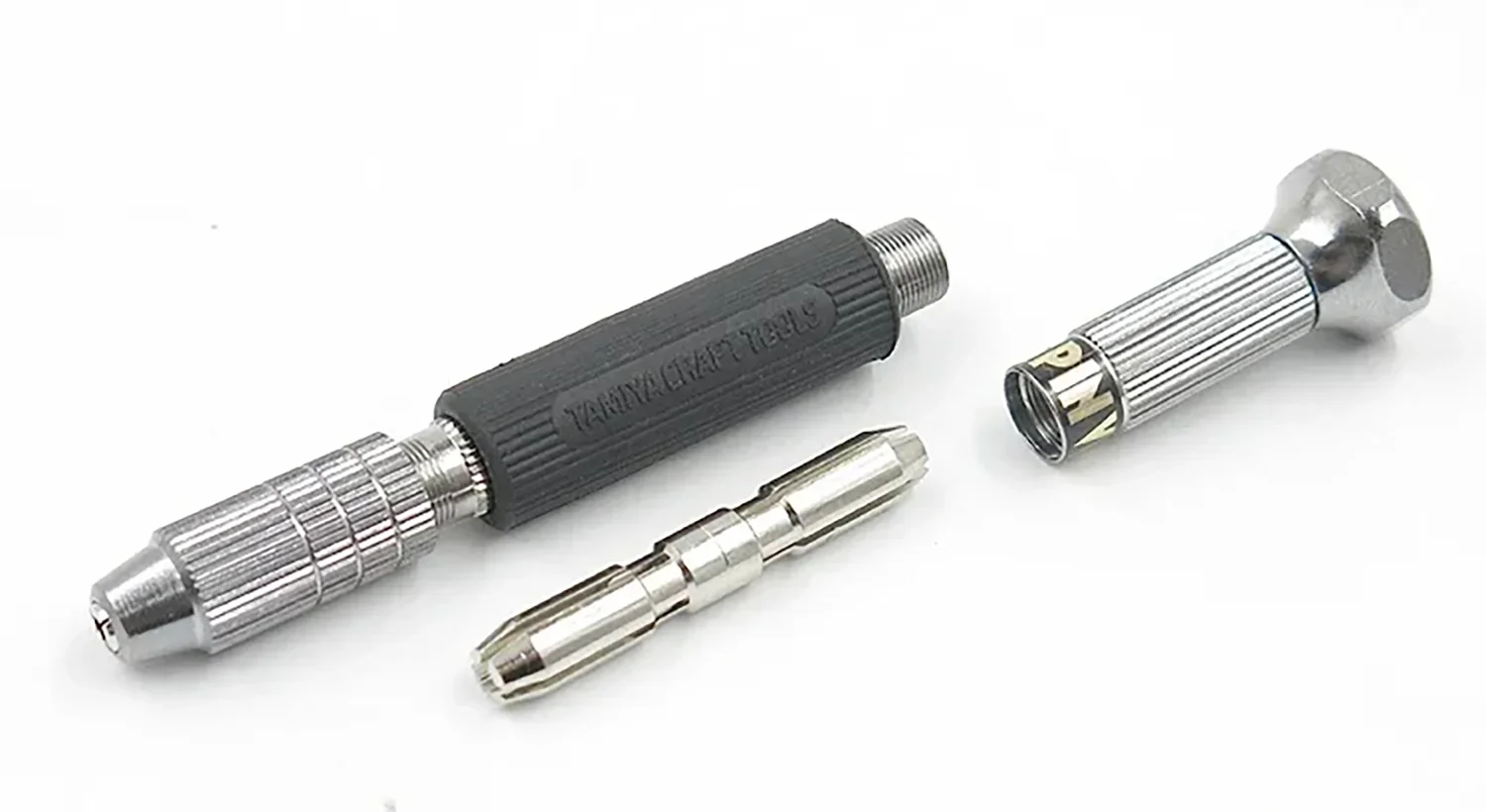 Tamiya 74112 Étau à broche fine D - R perceuse à main (0.1 - 3.2 mm) - Outil de forage artisanal pour kits de construction de modèles