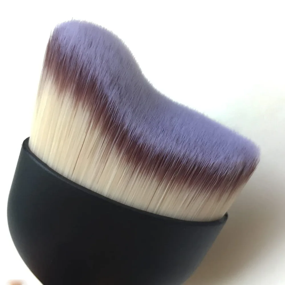 Terbaik - Kuas Rias Kosmetik Multifungsi untuk Bedak Tabur, Riasan Alas Bedak, Alas Bedak Cair, Atasan Bentuk S, Putih - Diskon Besar.