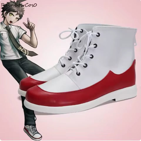 Hinata Hajime Danganronpa Cosplay Shoes Boots Game Anime Halloween RainbowCos0 W4482