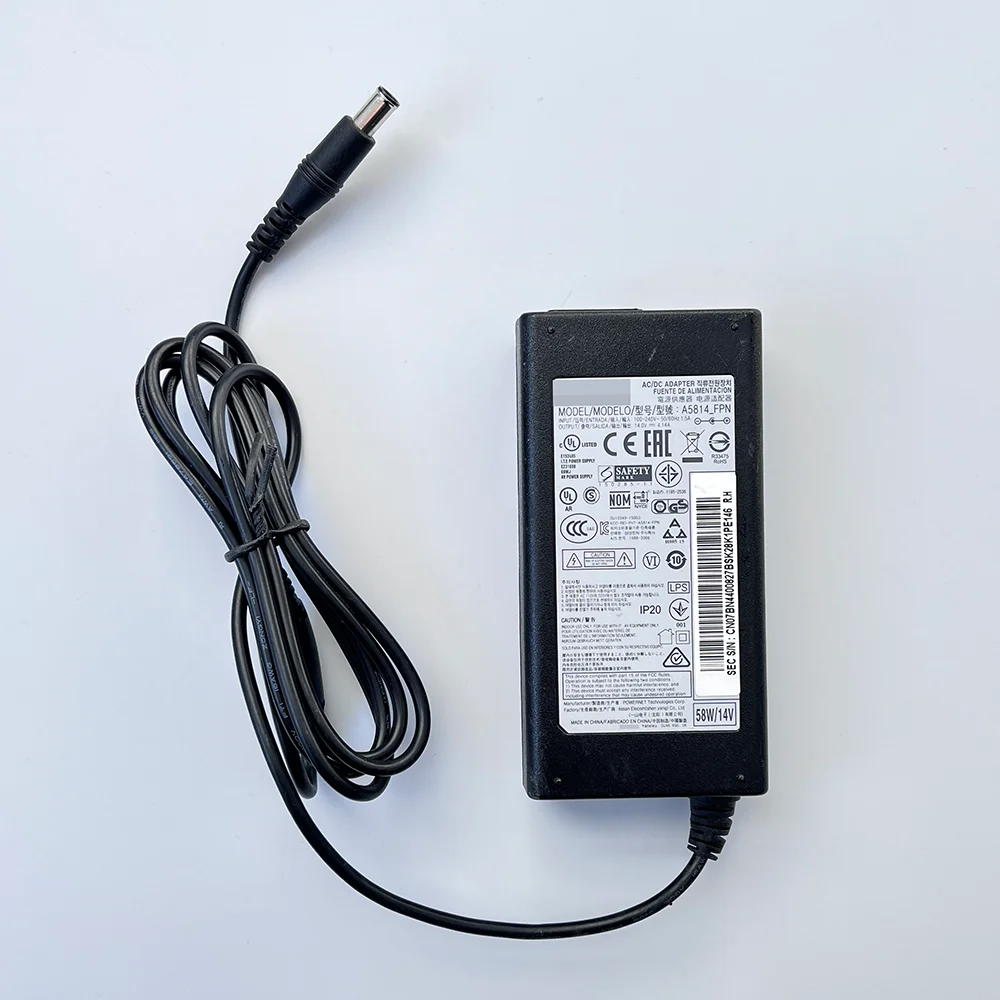 BN44-00827B a5814 _ fpn 14V 4.14A 58W Monitor AC/Adapter DC jest dla LS32E590CS/ZA LF24TC2WAN/ZA S24E390HL S27C230 LS29E790C S27C230