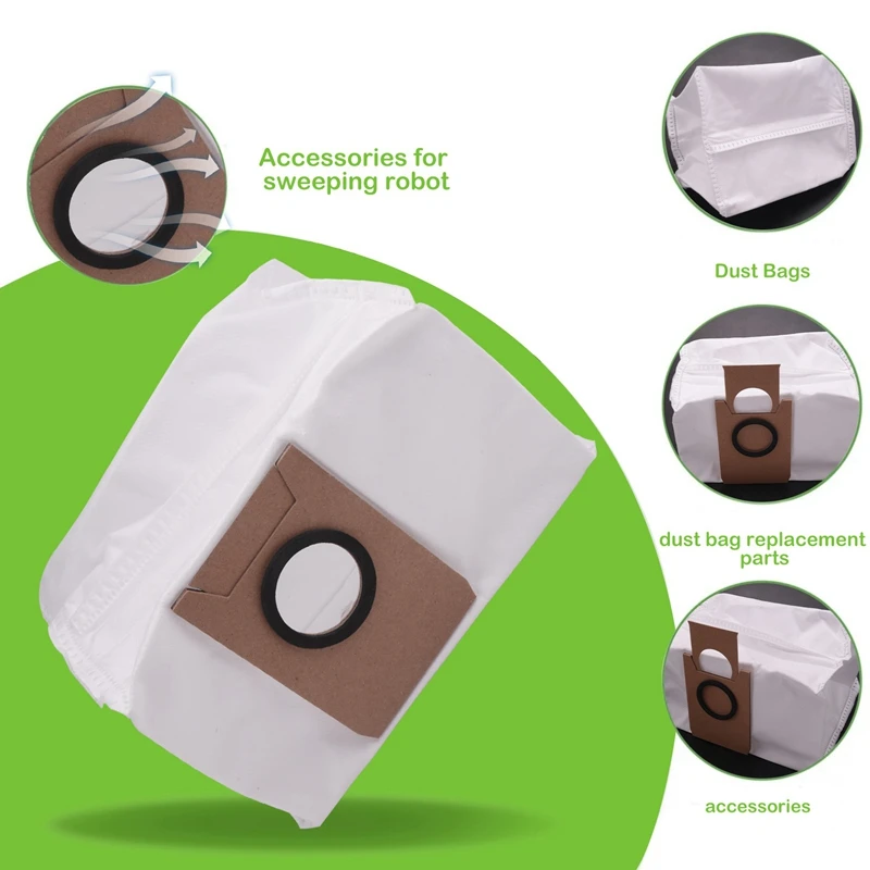 ถุงเก็บฝุ่นสําหรับ Ecovacs Deebot X1 TURBO Omni TURBO เครื่องดูดฝุ่นหุ่นยนต์อะไหล่อุปกรณ์เสริม