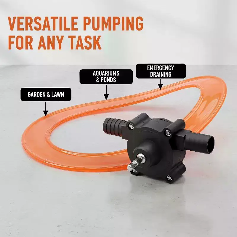 Easy Operate Electric Drill Driven Self Priming Water Pump No Power Supply for Garden Watering Pond Cleaning Use