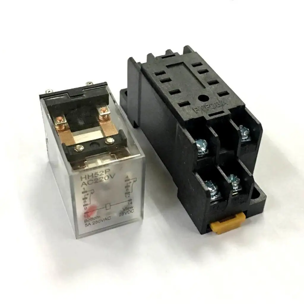 

Intermediate Electromagnetic Relay Plastic Base Power Relay Socket Type for Electrical Device Voltage Monitoring 220V