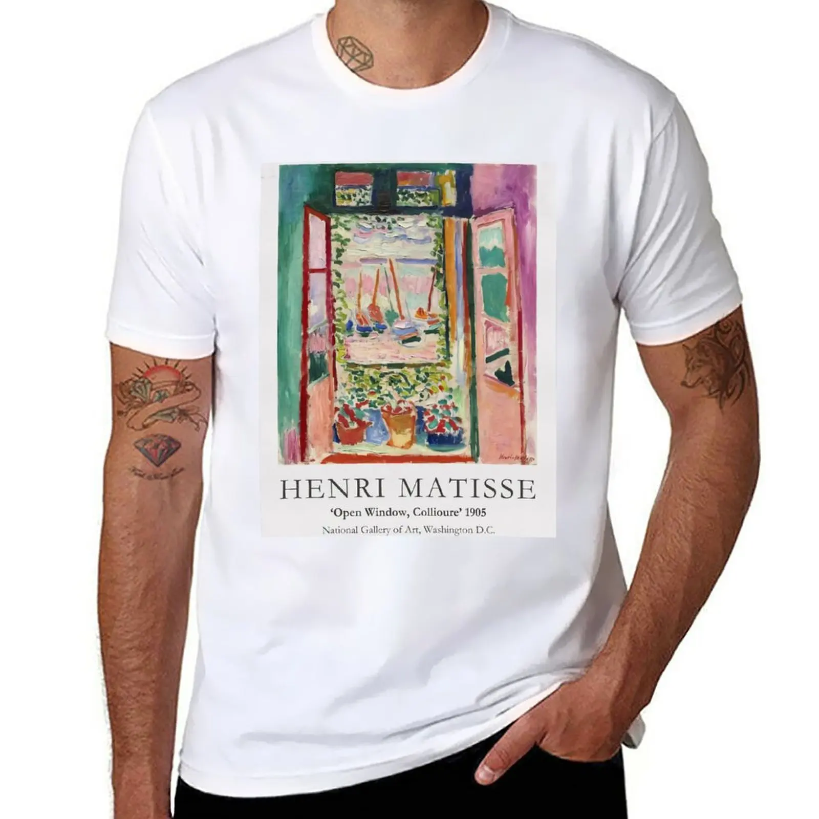 New open window matisse T-Shirt new edition t shirt Tee shirt man clothes oversized t shirts for men