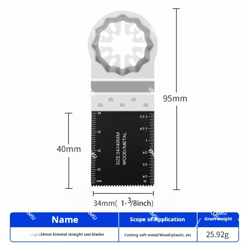 XMSJ 10 قطعة شفرة منشار متأرجحة متعددة المهام عالمية للأظافر البلاستيكية الخشبية ملحقات متعددة الاستخدامات 2025 جديد #1