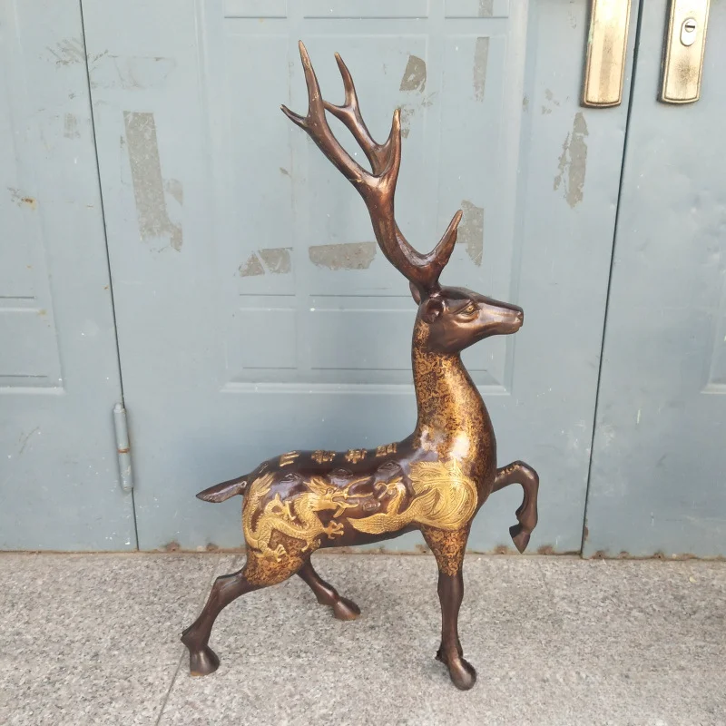 Copper sika deer, lucky copper deer