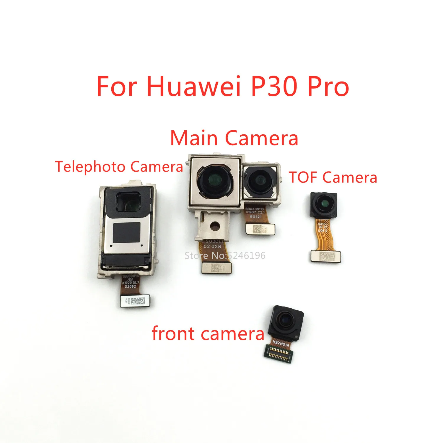 1pcs Back big Main Rear Camera front camera Module Flex Cable For Huawei P30 Pro Huawei P30pro Replace Part