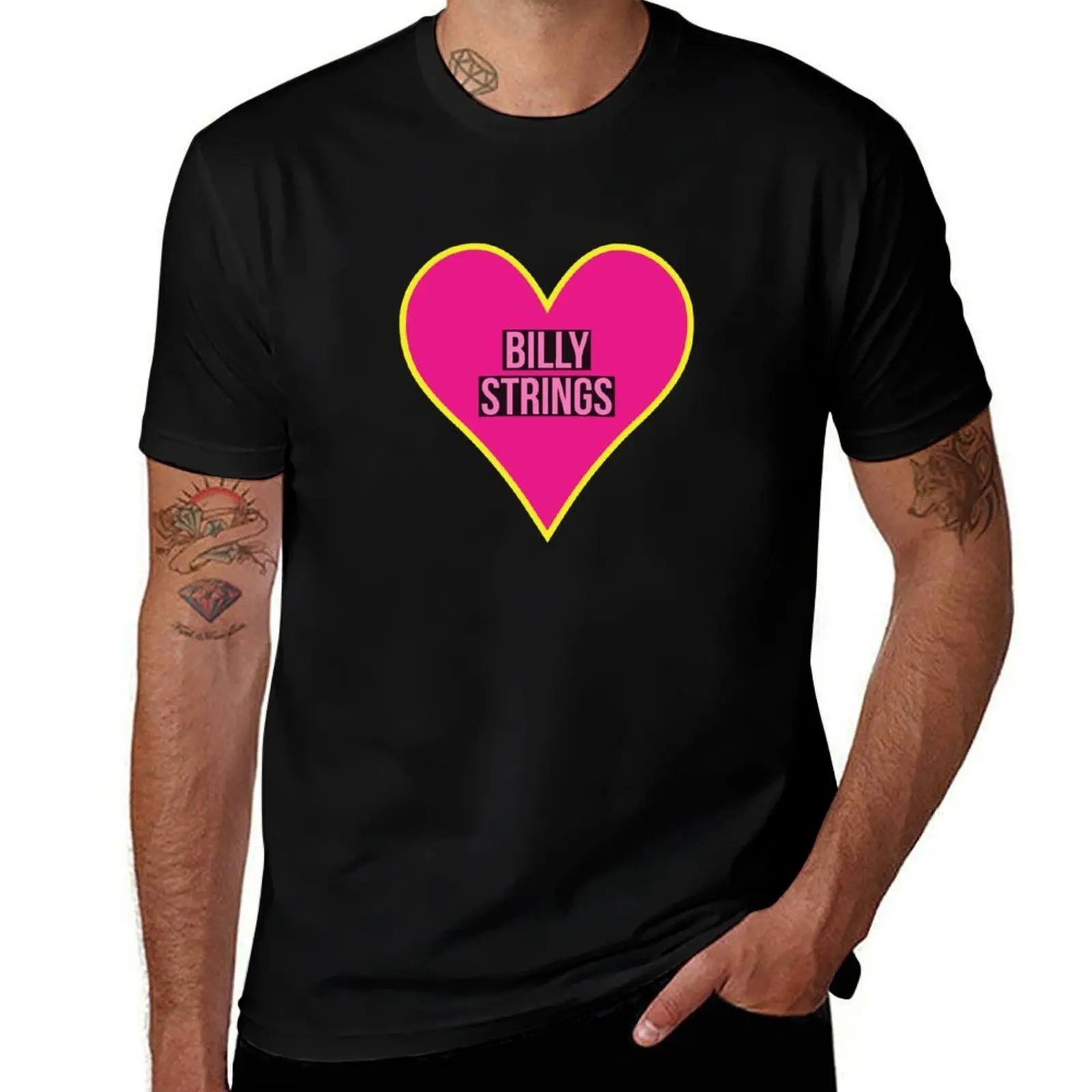 

shirts strings t with man shirts heart man for for fit - prints shirt slim billy t T-Shirt t