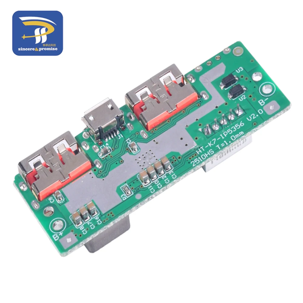 5V 3A Lithium Battery Digital Display Fast Charging Module IP5356 TYPE-C Micro USB QC3.0 2.0 PD3.0 PD2.0/AFC/FCP