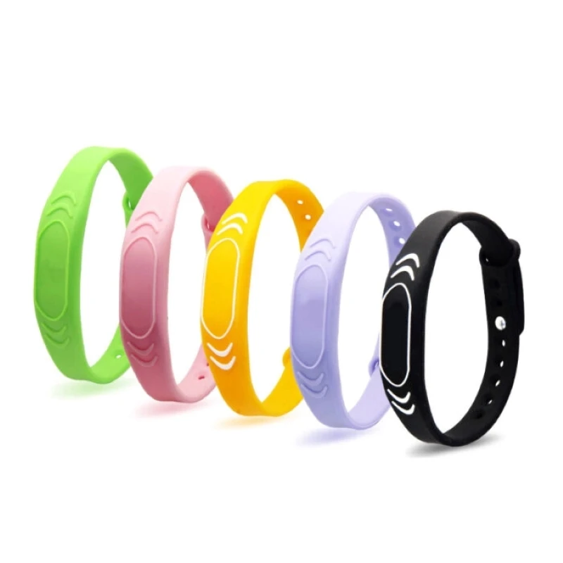 

Custom RFID Silicone wristband 13.56MHZ ISO14443A RFID Wristband RFID Bracelet Silicone Waterproof Adjustable