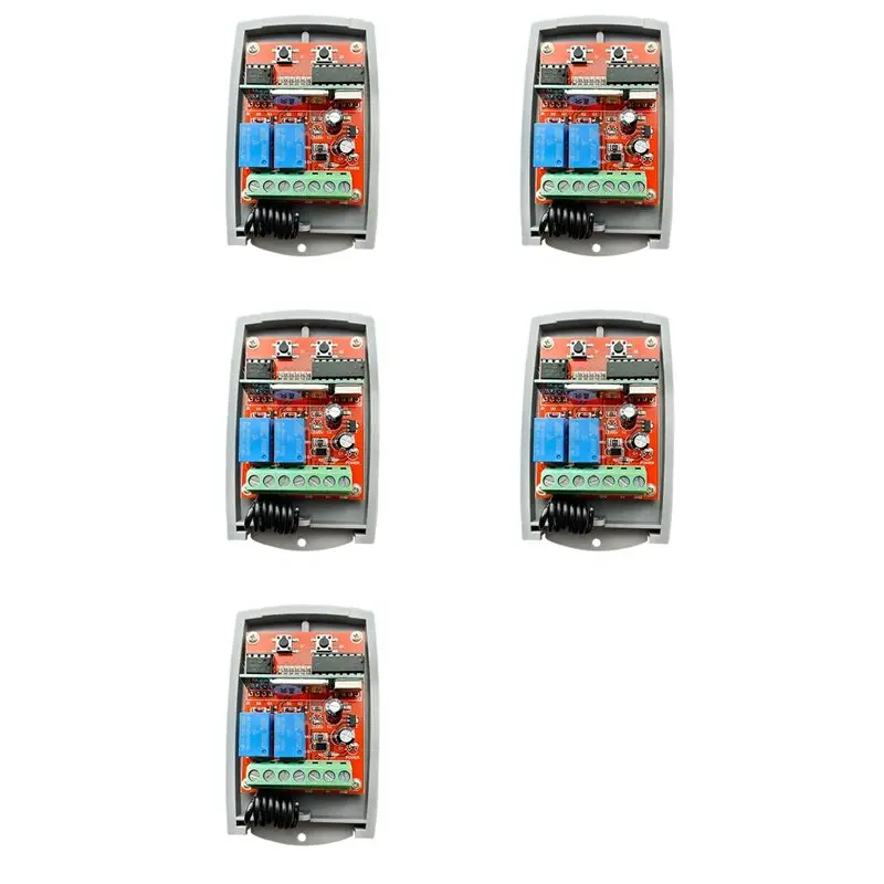 

【THANKSGIVING DAY】5X Universal Garage Door Remote Control Receiver 433Mhz12v-24V Electric Gate Control Opener 433.92Mhz