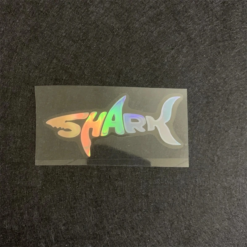 2Pcs Car Sticker SHARK Waterproof Reflective Sticker Decorative Body Stickers Shielding Scratches Electric Motorcycle Modified view 2
