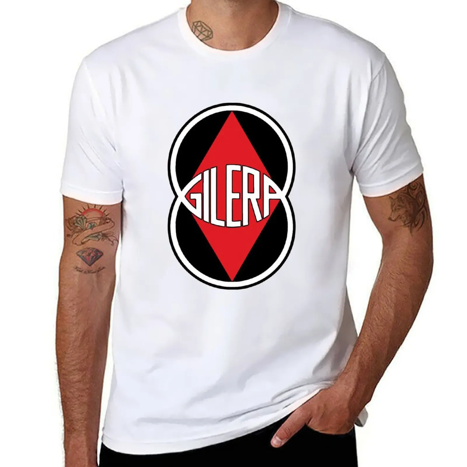 ملزمة Gilera خواتم T-shirt.png تي شيرت القطن تي شيرت حزمة أنيمي التي شيرت تي شيرت للرجل القطن لينة تي شيرت