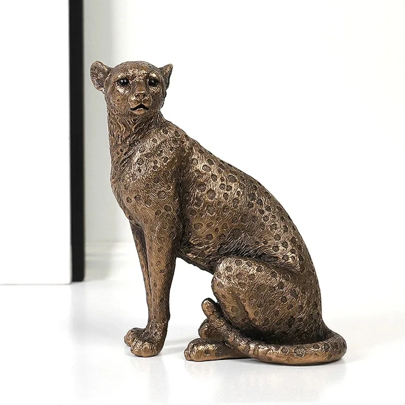 

Creative Resin Leopard Sculpture Shape Small Decor, Home Office Desktop Restaurant Car Living Room Decorations Accessories , 1Pc