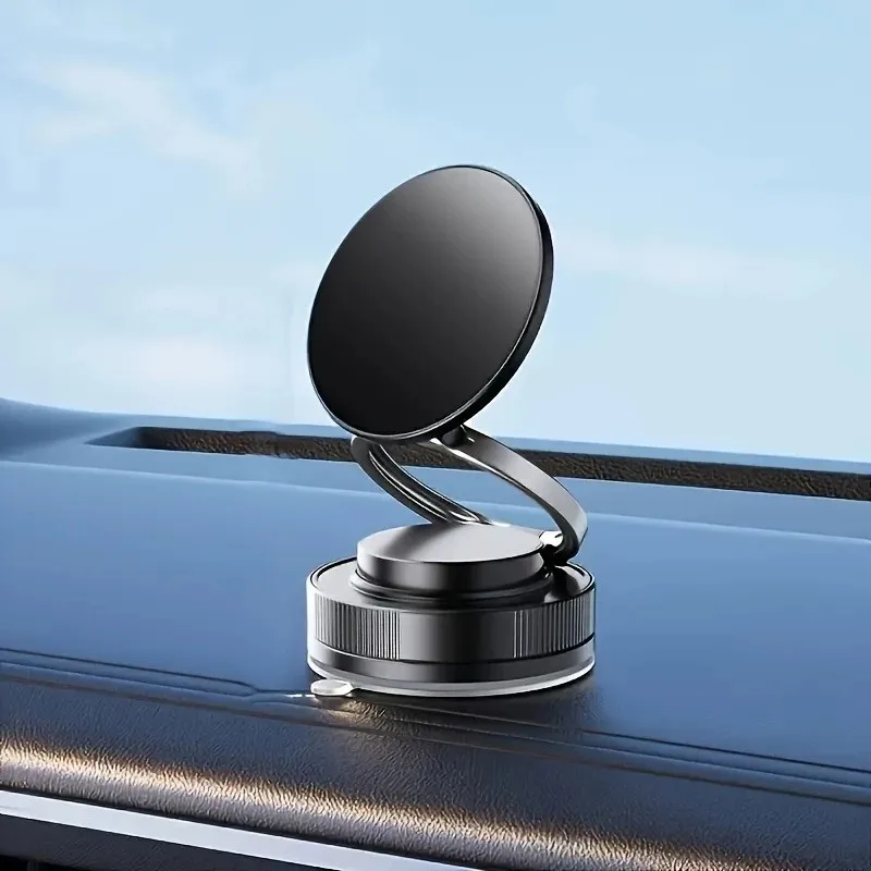 

360° rotating magnetic phone stand, foldable and retractable. The car mirror surface can be smoothly adjusted and rotated.