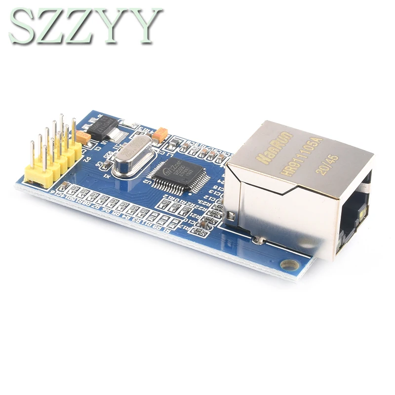 W5500 ethernet escudo módulo de rede lan suporte tcp/ip 51/stm32 programa microcontrolador com 32k bytes spi 3.3v/5v sobre w5100