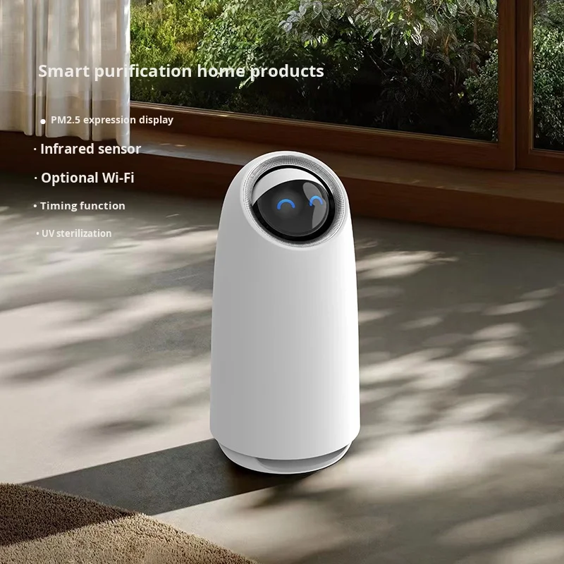 

Cross-Border Small Home Use Smart HEPA Filter Air Purifier Plastic Negative Ion UV Technology Indoor Desktop Use Customization