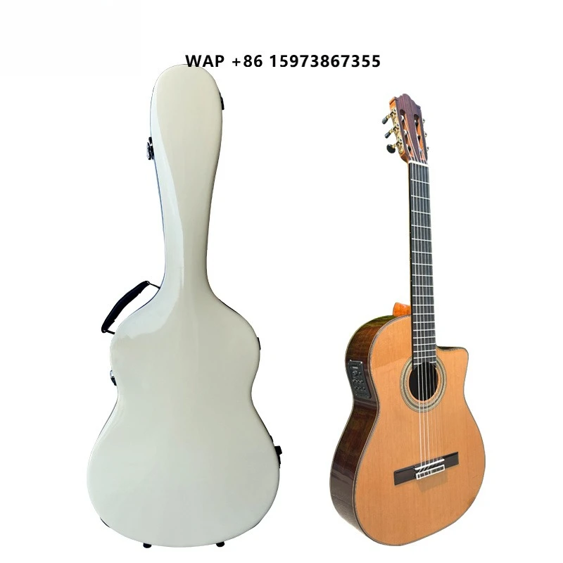 Aiersi Brand High Quality Wholesale All Solid Cedar Top High Gloss Cutaway Electric Classic Guitar for Music Lovers