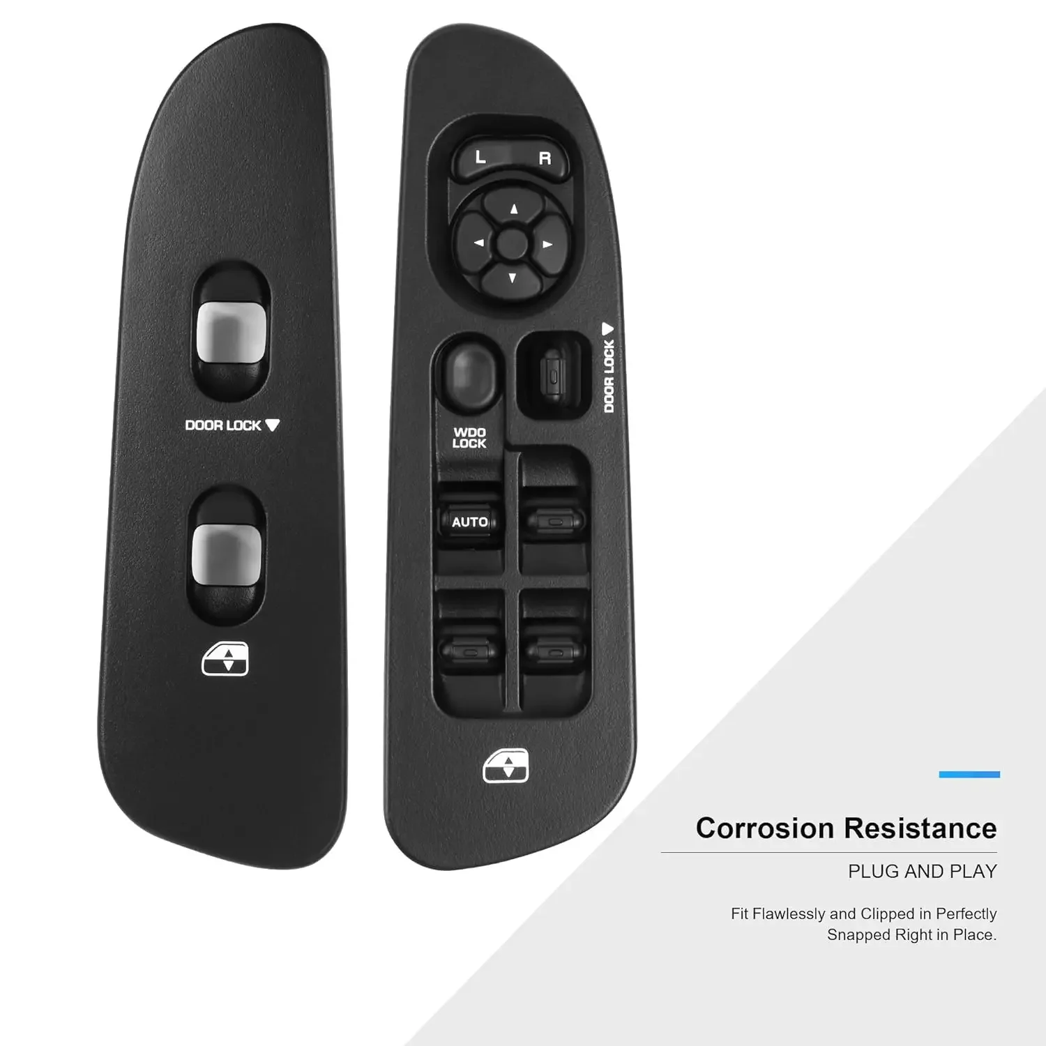 Driver side electric window switch and trim panel for Dodge Ram 68171680aa black