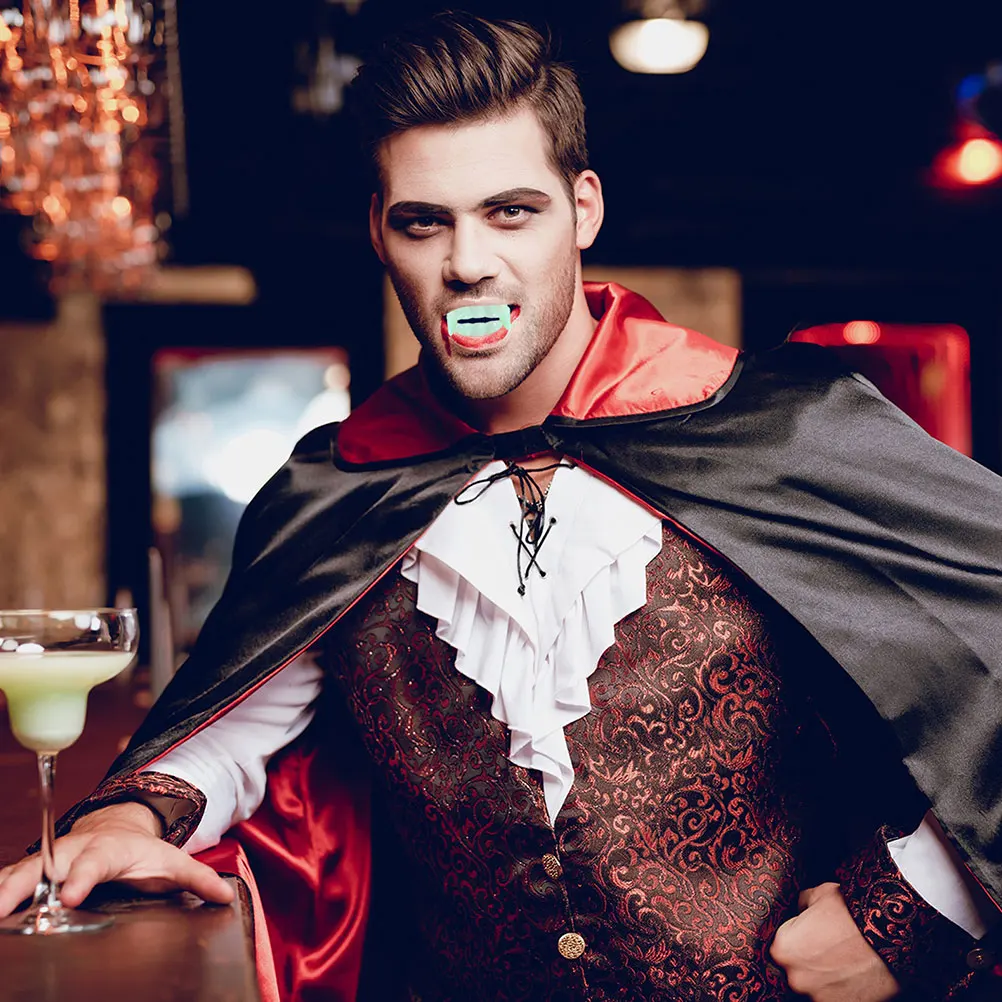 25 stuks fluorescerende kunstgebit tanden halloween rekwisieten glow in dark veilig materiaal vampier kostuum cosplay podiumdecoraties