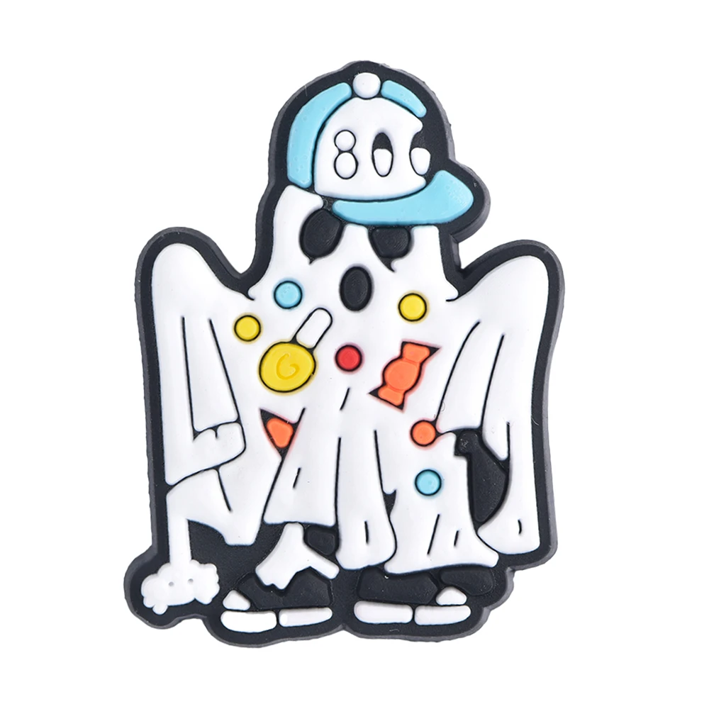 Leuke Cartoon Ghost Pompoen Halloween Schoen Bedels Decoratie Voor Kinderen Jongens Meisjes Polsband Sandalen Clog Accessoires Feestgeschenken