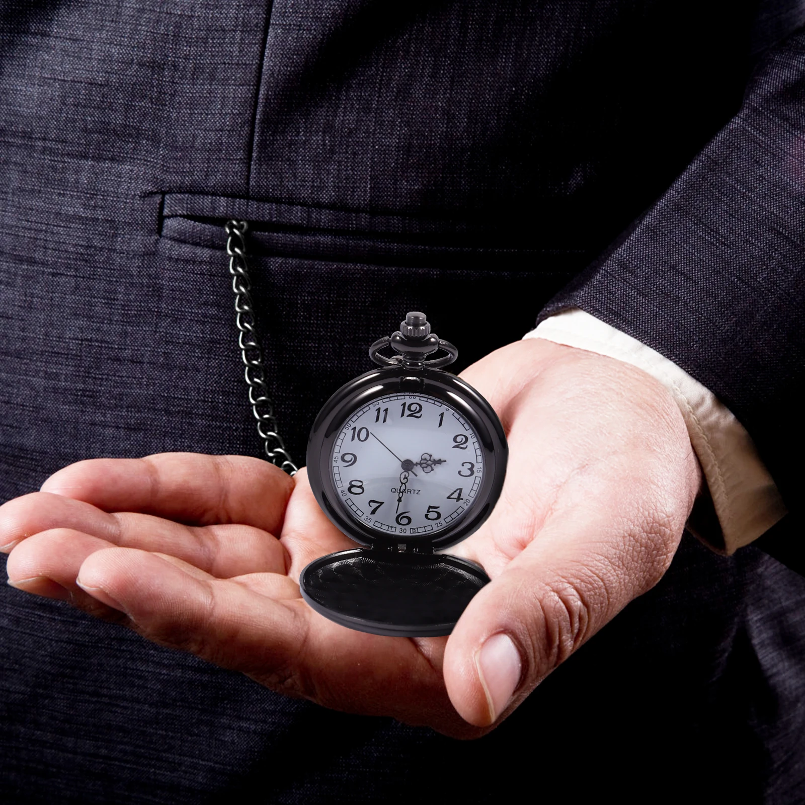 Watch Hanging Mechanical Vintage Watches for Men Retro Quartz Movement Alloy