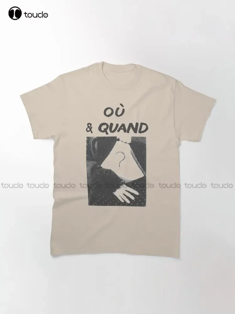 Ou & Quand? Amelie Poulain Nino France Paris Montmartre Valentines Classic T-Shirt Funny Art Streetwear Cartoon Tee Custom Gift