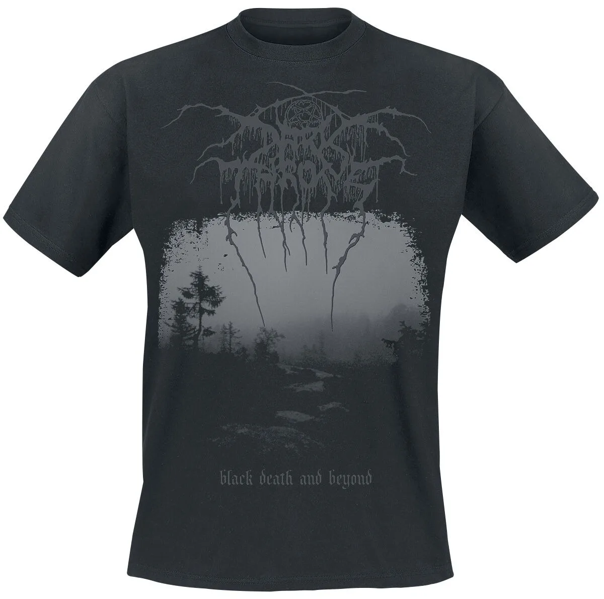 Camiseta de algodón con estampado de Darkthrone Black Death and Beyond Forest, ropa informal de metal negro, camiseta unisex de manga corta con cuello redondo