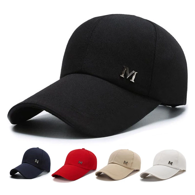 

Men Women Baseball Cap Summer Cotton Hat Snapback Hip-Hop Cap Adult Sport Sun Hat Casual Long Brim Sunscreen Golf Cap