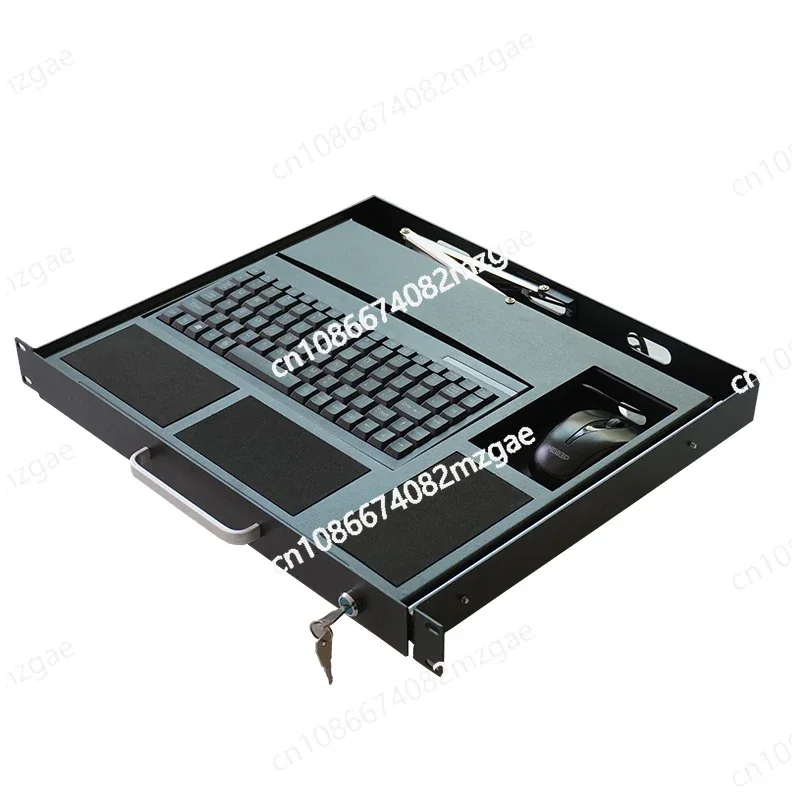 

Клавиатурный ящик для установки в стойку 1U, USB-клавиатура LKB90, промышленная черная клавиатура, промышленный выдвижной ящик, промышленное управление