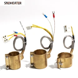 SNDHEATER 48x40mm 48x50mm 48x60mm IDxH w pełni zamknięty elektryczny pierścień grzejny grzejnik z taśmą mosiężną 220V 270W/300W/400W