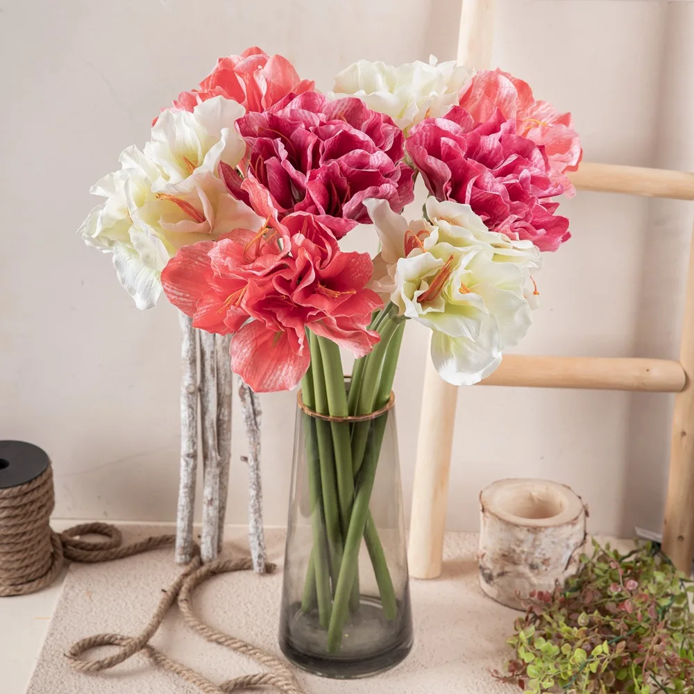 1Pc Hoof Lotus Imitation Flowers silk Artificial flower Home Decoration Wedding Boquet Holder Road Lead Flower Wall