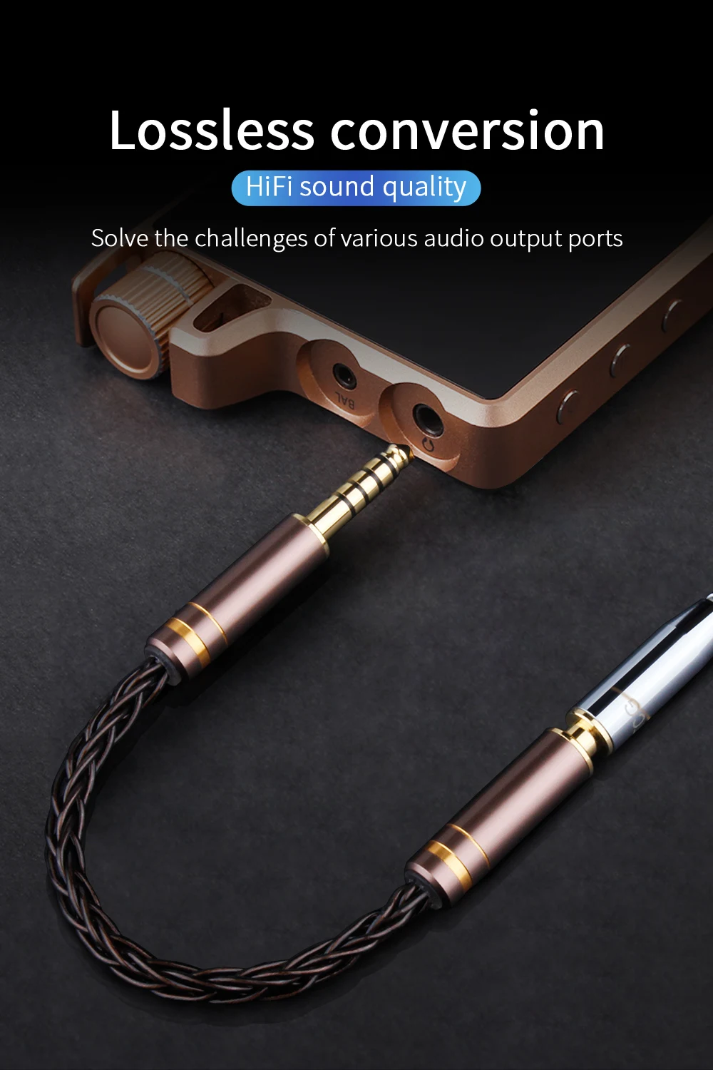 12-adriges 2.5/3.5/4,4mm Maleto 2.5/3.5/4,4mm symmetrisches Audio-Konvertierungs kabel Kopfhörer kabel für Audio-Kopfhörer verstärker – Detail 8
