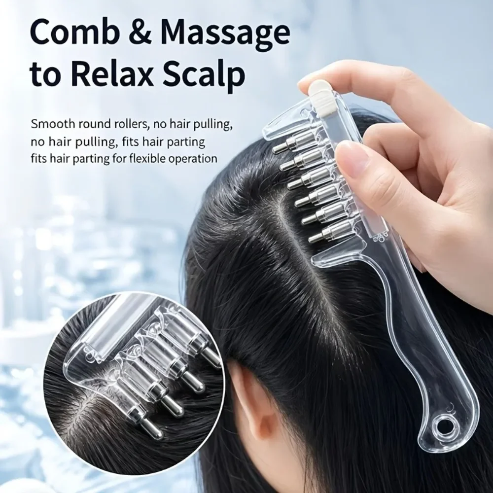 Portable Hair Oil Applicator Comb Scalp Massage Comb for Hair Root Growth Serum Nutrient Liquid Scalp Care Head Massager