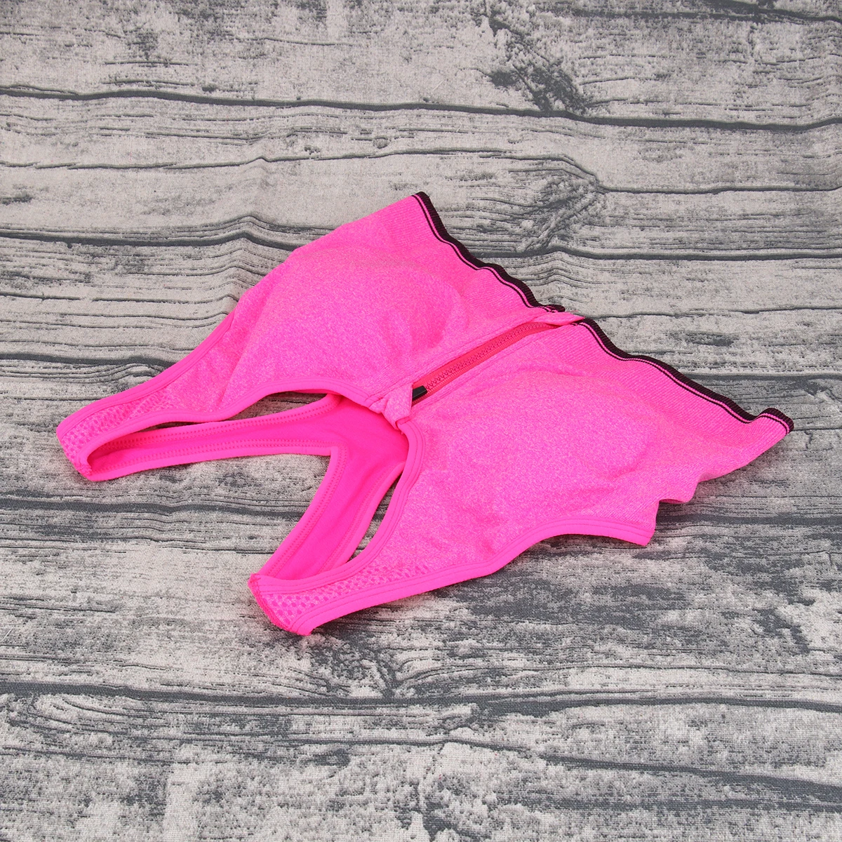 

High Support Sports Bra for Women Front Zipper Padded Wirefree Crop Yoga Fitness Size Xl Rose Bra