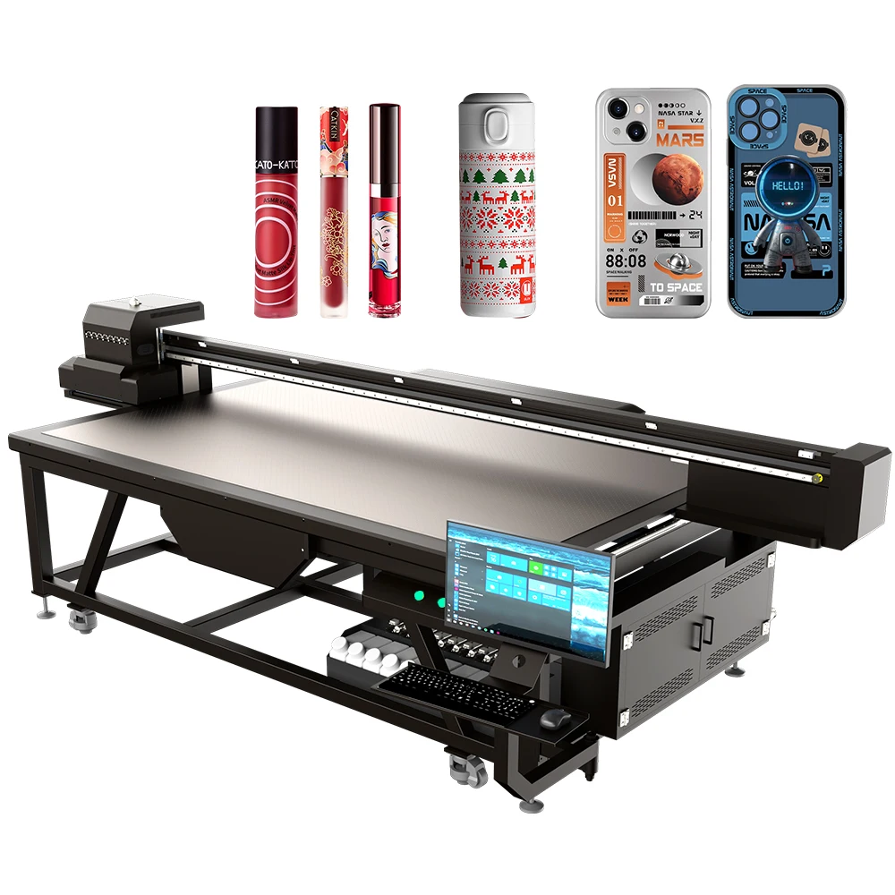 OYfame 2022 NEW Industrial UV Flatbed Printer with xp600 2513 uv printer for Acrylic Glass Metal Digital UV Printing machine