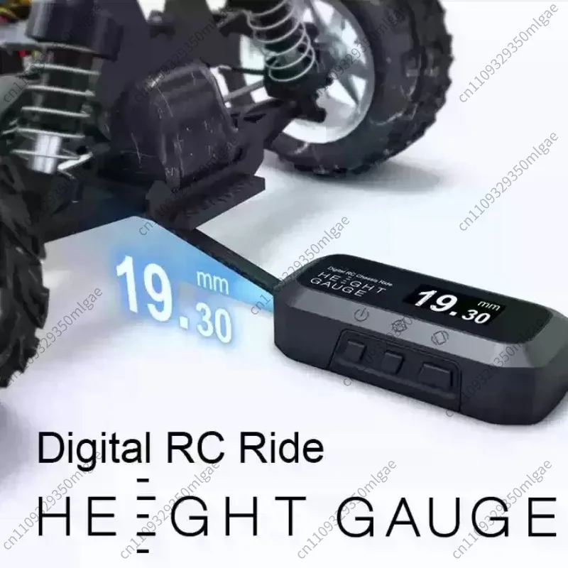Vehicle Height Gauge, Electronic Digital Display Ruler, Remote Control Vehicle Chassis Height Measurement Tool