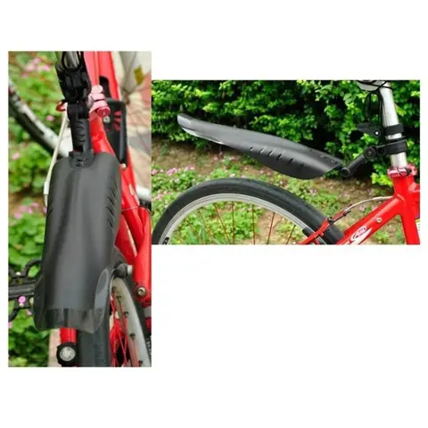2PCS 산악 자전거 도로 자전거 전면 후면 머드 가드 퀵 릴리스 도로 사이클링 산 MTB 후면 머드 가드 20 24 26 인치 자전거